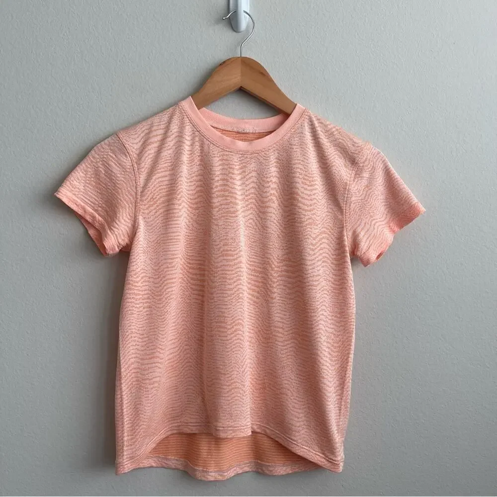 lululemon athletica Peach Short Sleeve Tee